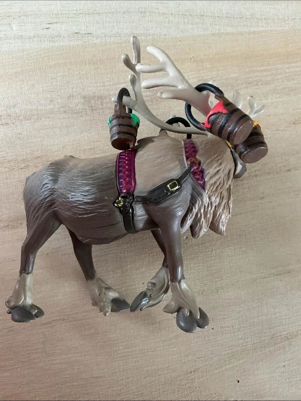 Disney Sven Reindeer Figure Toy - Brown, Cream, Purple, Green, Black